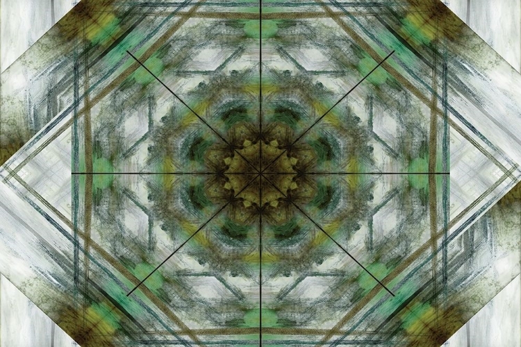 Picture of GREEN GREY KALEIDOSCOPE I