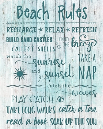 Picture of BEACH RULES