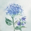 Picture of BLUE FLOWER WASH