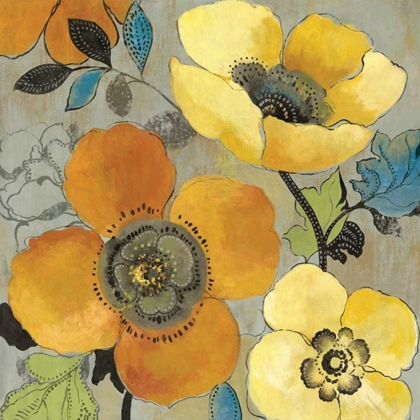 Picture of YELLOW AND ORANGE POPPIES I