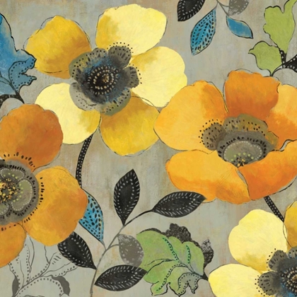 Picture of YELLOW AND ORANGE POPPIES II