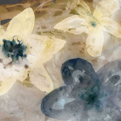 Picture of INK DRIP FLORAL I
