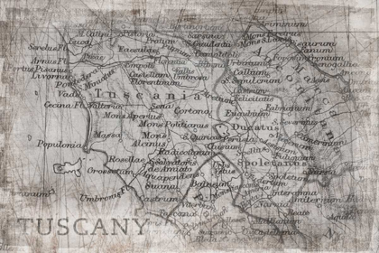 Picture of TUSCANY MAP WHITE