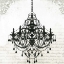 Picture of BLACK CHANDELIER II