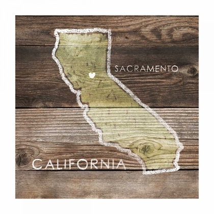 Picture of CALIFORNIA RUSTIC MAP