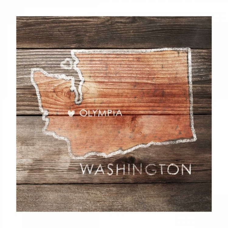 Picture of WASHINGTON RUSTIC MAP