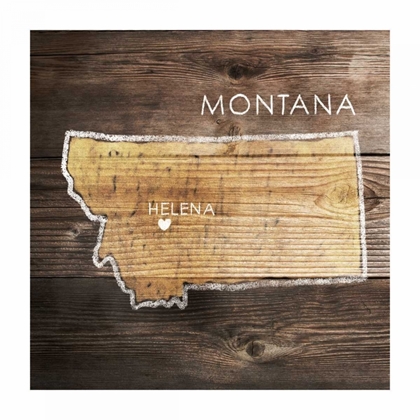 Picture of MONTANA RUSTIC MAP