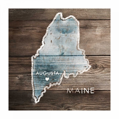 Picture of MAINE RUSTIC MAP