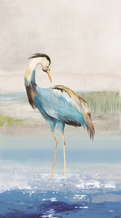 Picture of HERON ON THE BEACH I