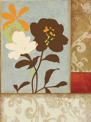 Picture of FLORAL DAMASK I