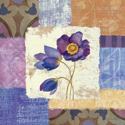 Picture of TILED POPPIES I - PURPLE