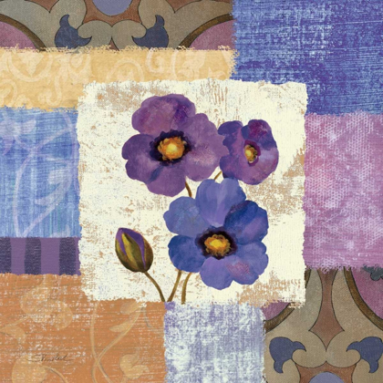 Picture of TILED POPPIES II - PURPLE