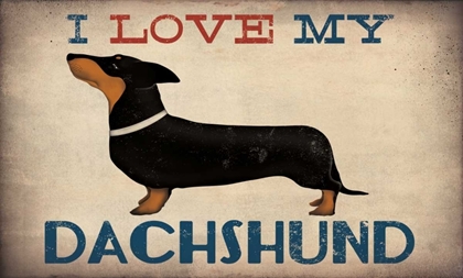 Picture of DACHSHUND LONGBOARDS - LOVE V1