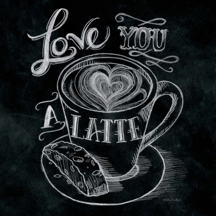 Picture of LOVE YOU A LATTE  NO BORDER