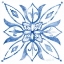 Picture of TILE STENCIL II BLUE