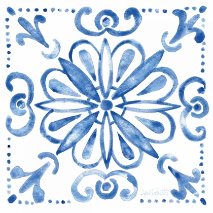 Picture of TILE STENCIL IV BLUE