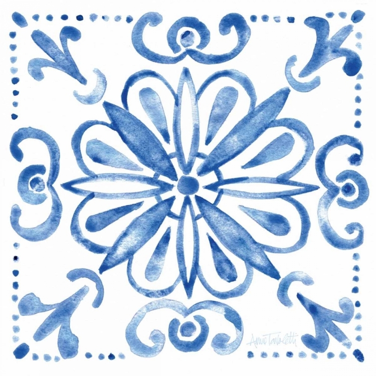 Picture of TILE STENCIL IV BLUE