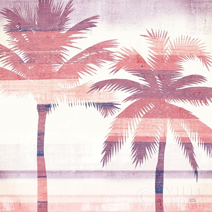 Picture of BEACHSCAPE PALMS III PINK PURPLE