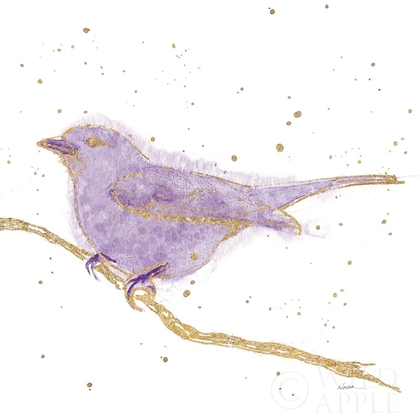Picture of GILDED BIRD I LAVENDER