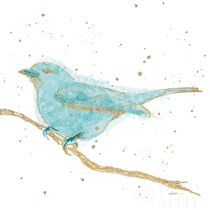 Picture of GILDED BIRD I TEAL