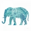 Picture of BOHO TEAL ELEPHANT II
