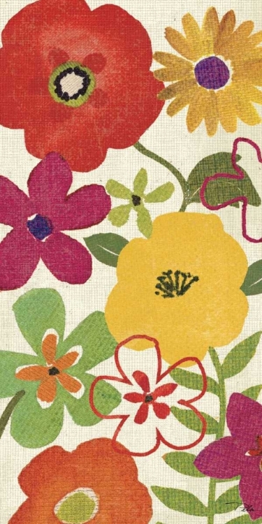 Picture of WATERCOLOR GARDEN PANEL I
