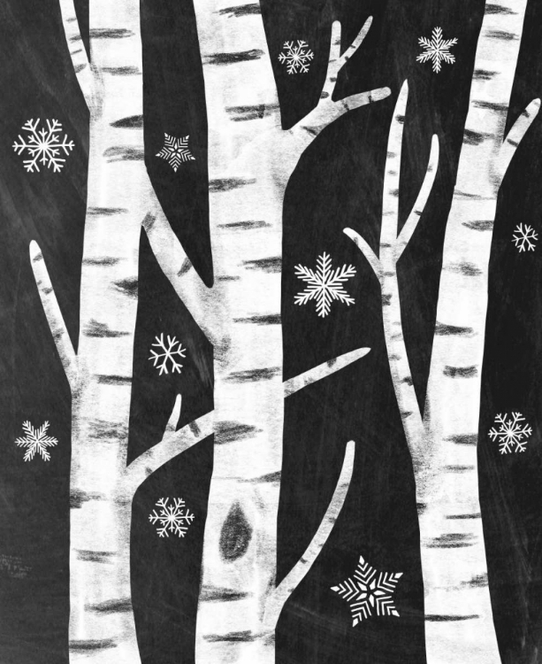 Picture of SNOWY BIRCHES