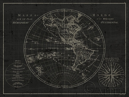 Picture of MAPPEMONDE ETCHING V2