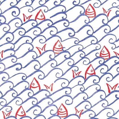 Picture of COASTAL BIRDS PATTERN VA