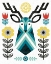 Picture of FOLK LODGE DEER II V2 TEAL