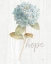 Picture of GARDEN HYDRANGEA ON WOOD HOPE