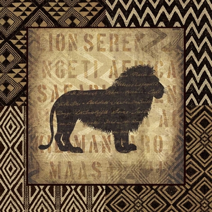 Picture of AFRICAN WILD LION BORDER