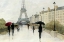 Picture of EIFFEL IN THE RAIN MARSALA UMBRELLA