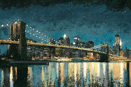Picture of BRIGHT CITY LIGHTS BLUE I