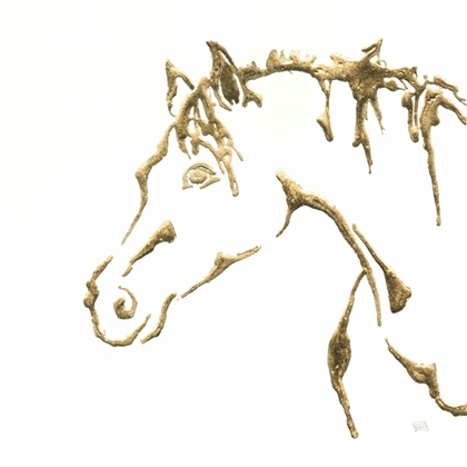 Picture of GILDED COWPONY ON WHITE