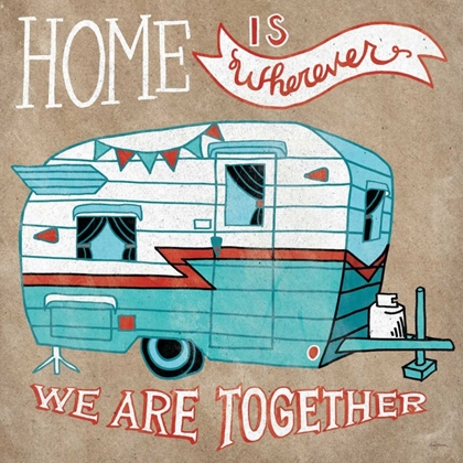 Picture of ADVENTURE LOVE CAMPER TAUPE