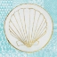 Picture of SUMMER SHELLS II TEAL AND GOLD