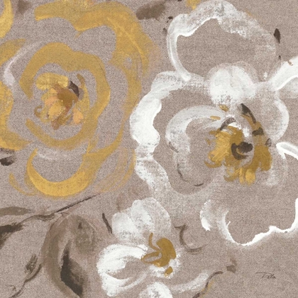 Picture of BRUSHED PETALS III GOLD 