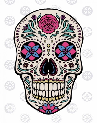 Picture of SUGAR SKULL ON GRAY