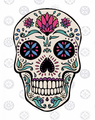 Picture of SUGAR SKULL II ON GRAY