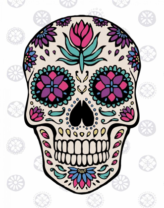 Picture of SUGAR SKULL IV ON GRAY