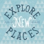 Picture of MOD TRIANGLES EXPLORE NEW PLACES BLUE
