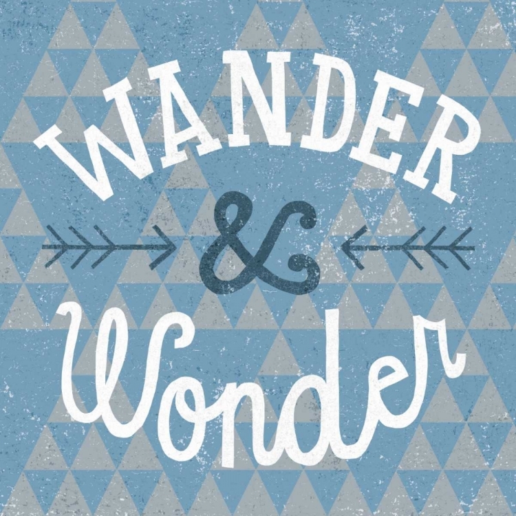 Picture of MOD TRIANGLES WANDER AND WONDER BLUE