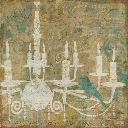 Picture of FADED ORNATE I AQUA