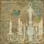 Picture of FADED ORNATE II AQUA