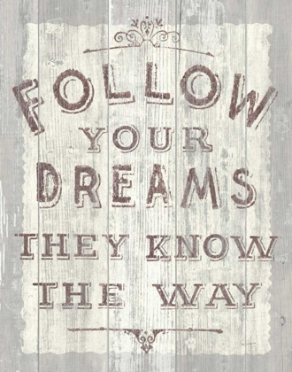 Picture of FOLLOW DREAMS DRIFTWOOD