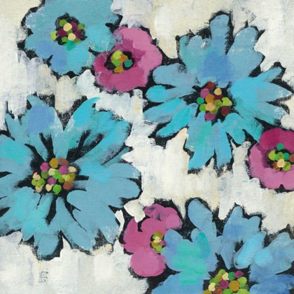 Picture of GRAPHIC PINK AND BLUE FLORAL III