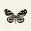 Picture of BUTTERFLY VIII BW CROP