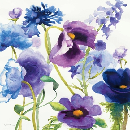 Picture of BLUE AND PURPLE MIXED GARDEN I
