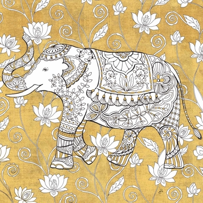 Picture of COLOR MY WORLD ELEPHANT II GOLD